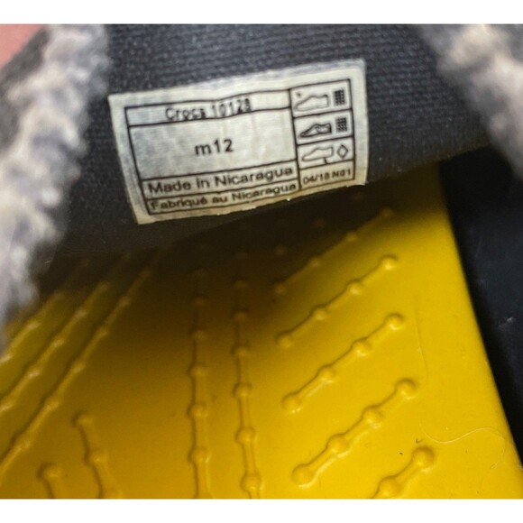 Crocs Santa Cruz Loafers Blue Canvas Triple Comfort Slip-On Men’s Size 12 - Picture 10 of 11